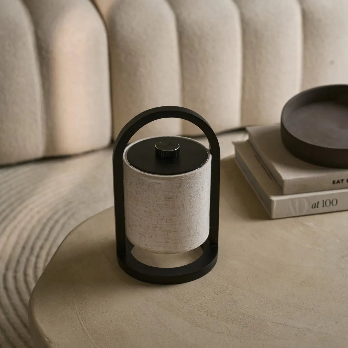 Bolania | Tischlampe - Stilvolle dimmbare Holzlampe - Wiederaufladbar