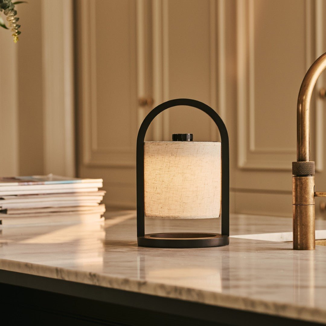 Bolania | Tischlampe - Stilvolle dimmbare Holzlampe - Wiederaufladbar