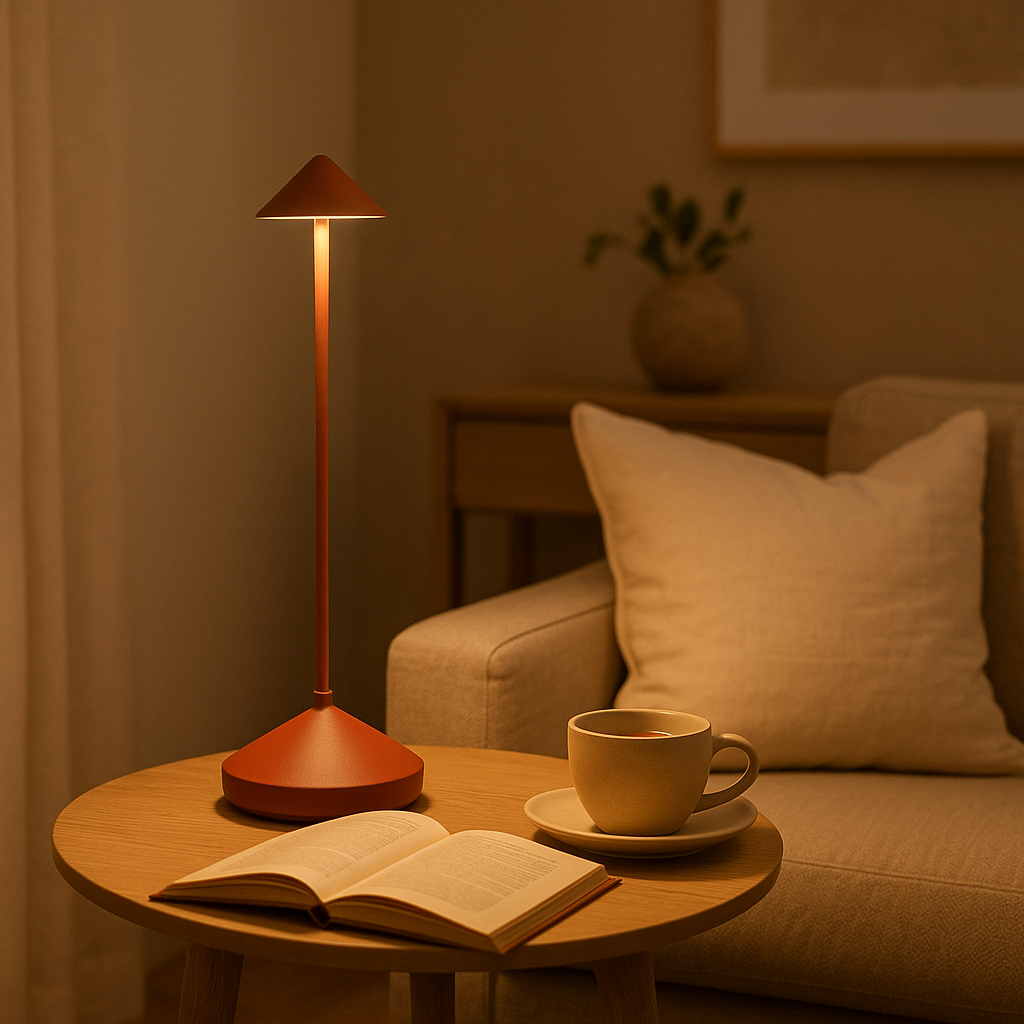 Bolania | Tischleuchte – Minimalistische LED-Beleuchtung, wasserdicht, dimmbar und kabellos