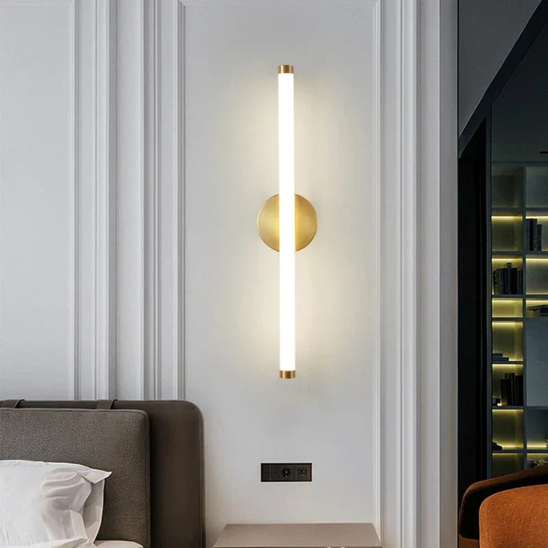 Bolania | Wandleuchte - Elegantes Gold-Acryl - Stilvolle Heimbeleuchtung