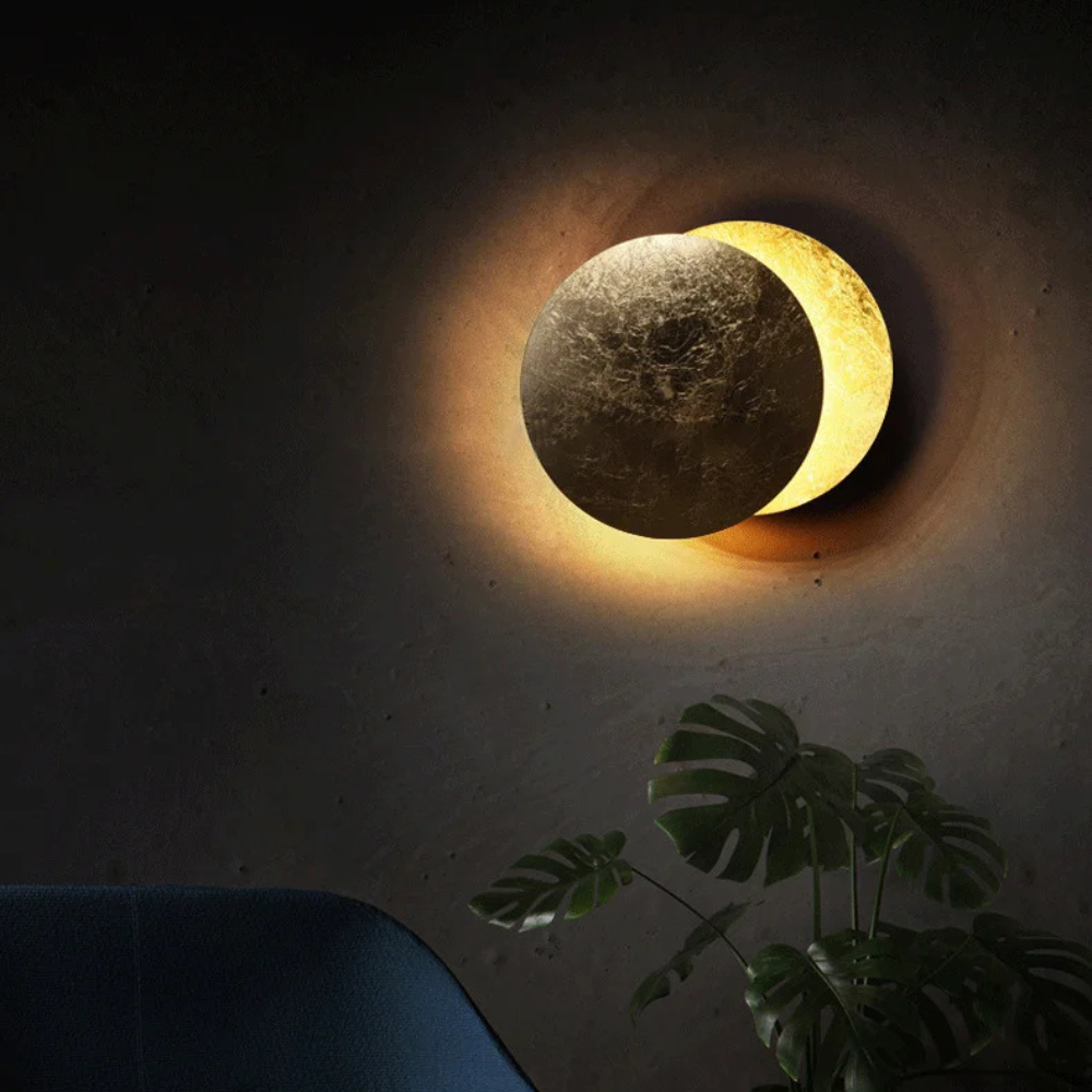 Bolania | Wandleuchte - Elegantes Mondgold-Design - Gemütliche Atmosphären