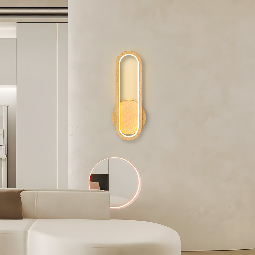 Bolania | Wandleuchte - Holz - Stilvolle LED Leuchte für Wohnzimmer Dekoration
