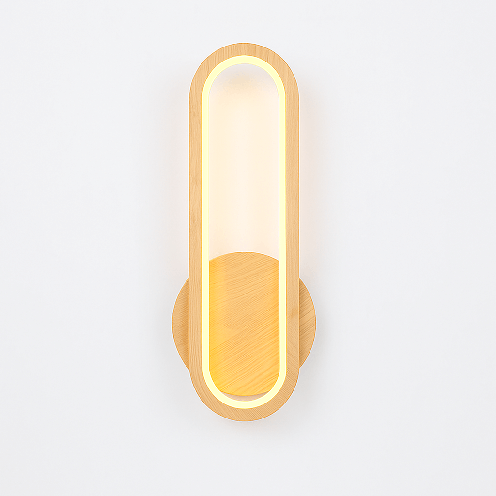 Bolania | Wandleuchte - Holz - Stilvolle LED Leuchte für Wohnzimmer Dekoration