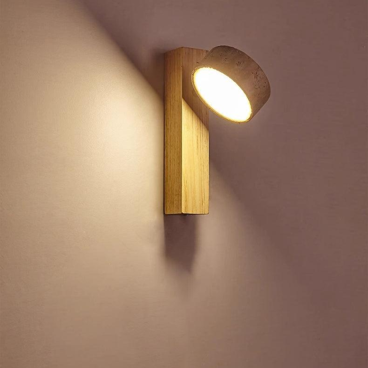 Bolania | Wall light - Off-white travertine - Stylish natural stone light