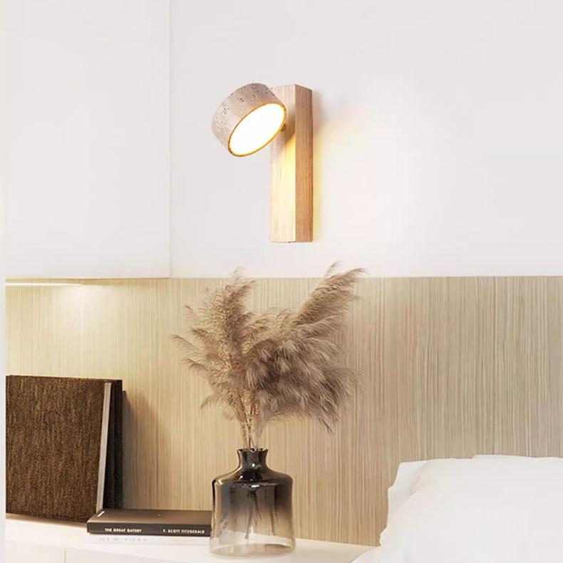 Bolania | Wall light - Off-white travertine - Stylish natural stone light