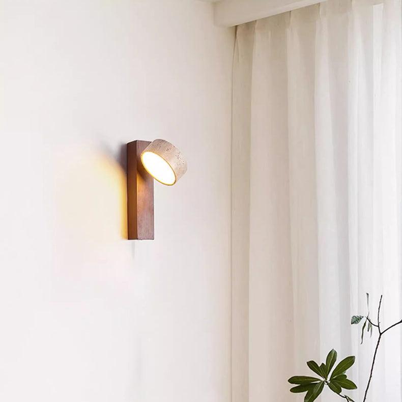 Bolania | Wall light - Off-white travertine - Stylish natural stone light
