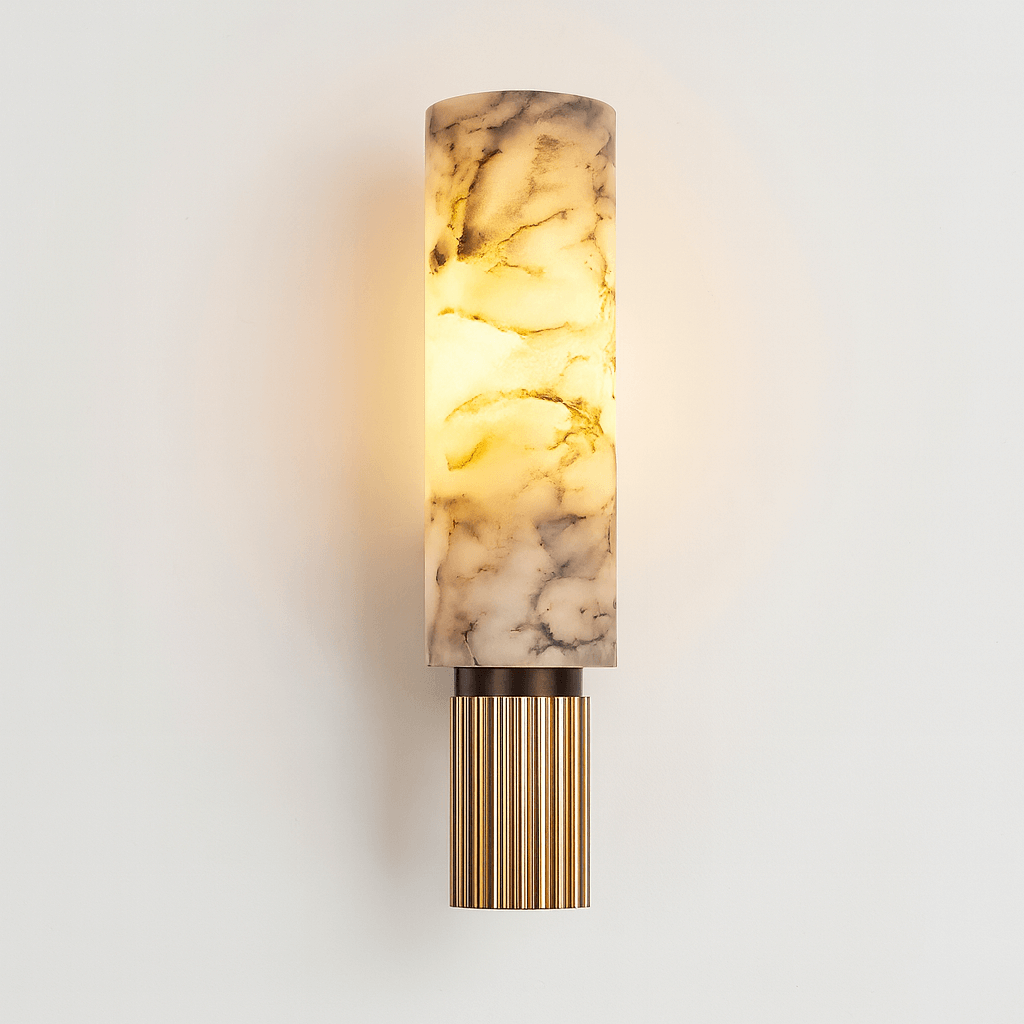Bolania | Wandleuchte - Zeitgenössische Marmor-Wohnzimmerleuchte