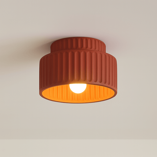Bolania | Deckenleuchte - Geripptes Kunstharzdesign - Zeitlose Eleganz für jeden Raum