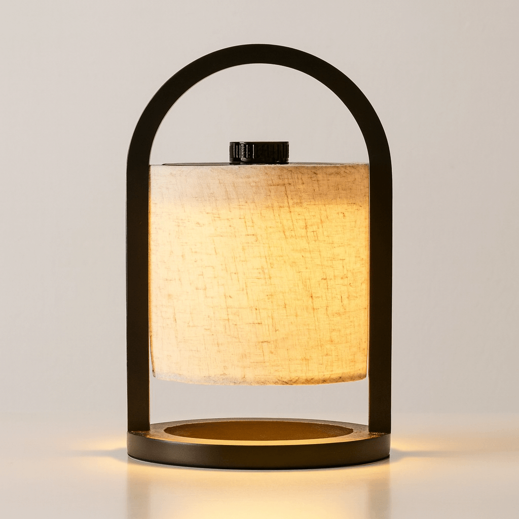 Bolania | Tischlampe - Stilvolle dimmbare Holzlampe - Wiederaufladbar