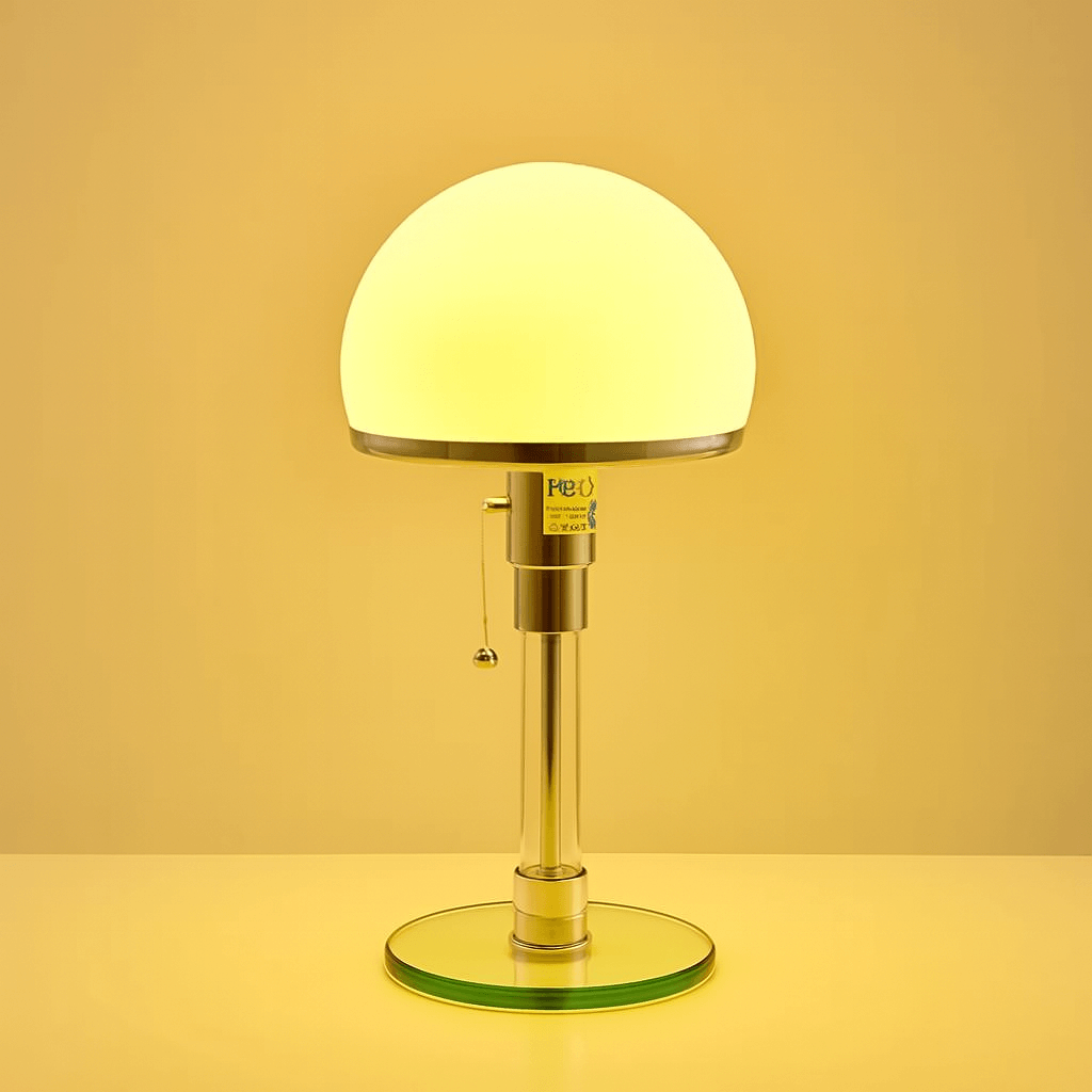 Bolania | Tischleuchte - Graues Glas - Nachttischlampe