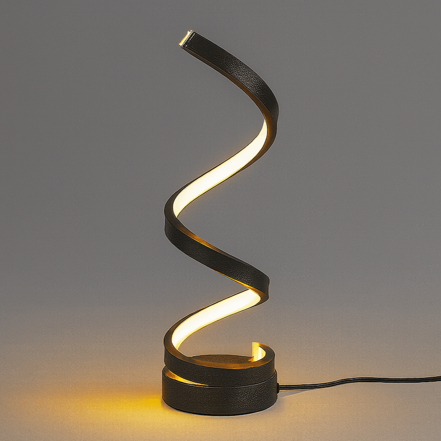 Bolania | Tischleuchte - LED-Spirale - Dimmbares modernes Design für stilvolle Beleuchtung