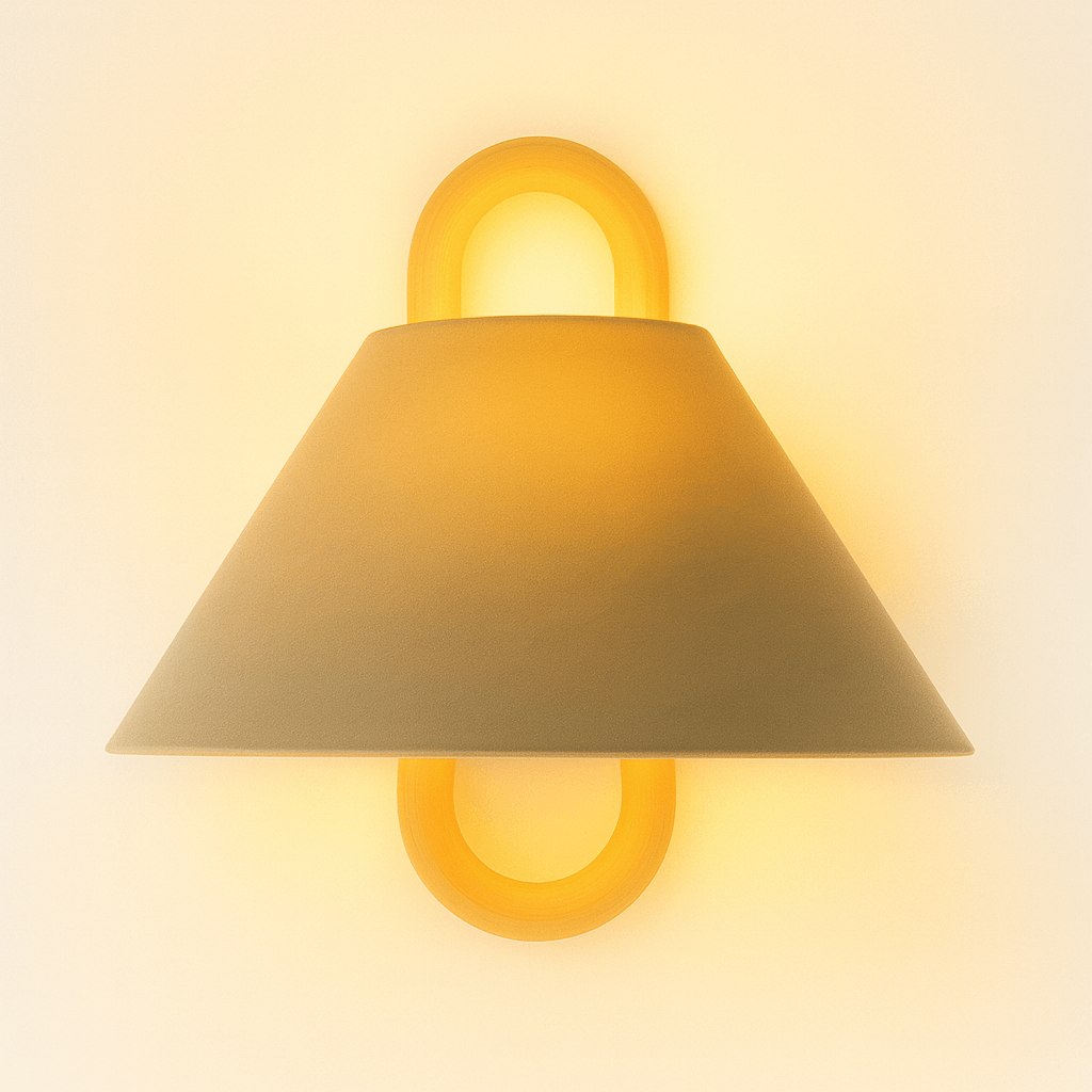 Bolania | Wandleuchte - Holz & Textil - Minimalistisches Vintage Design - Warmes diffuses Licht