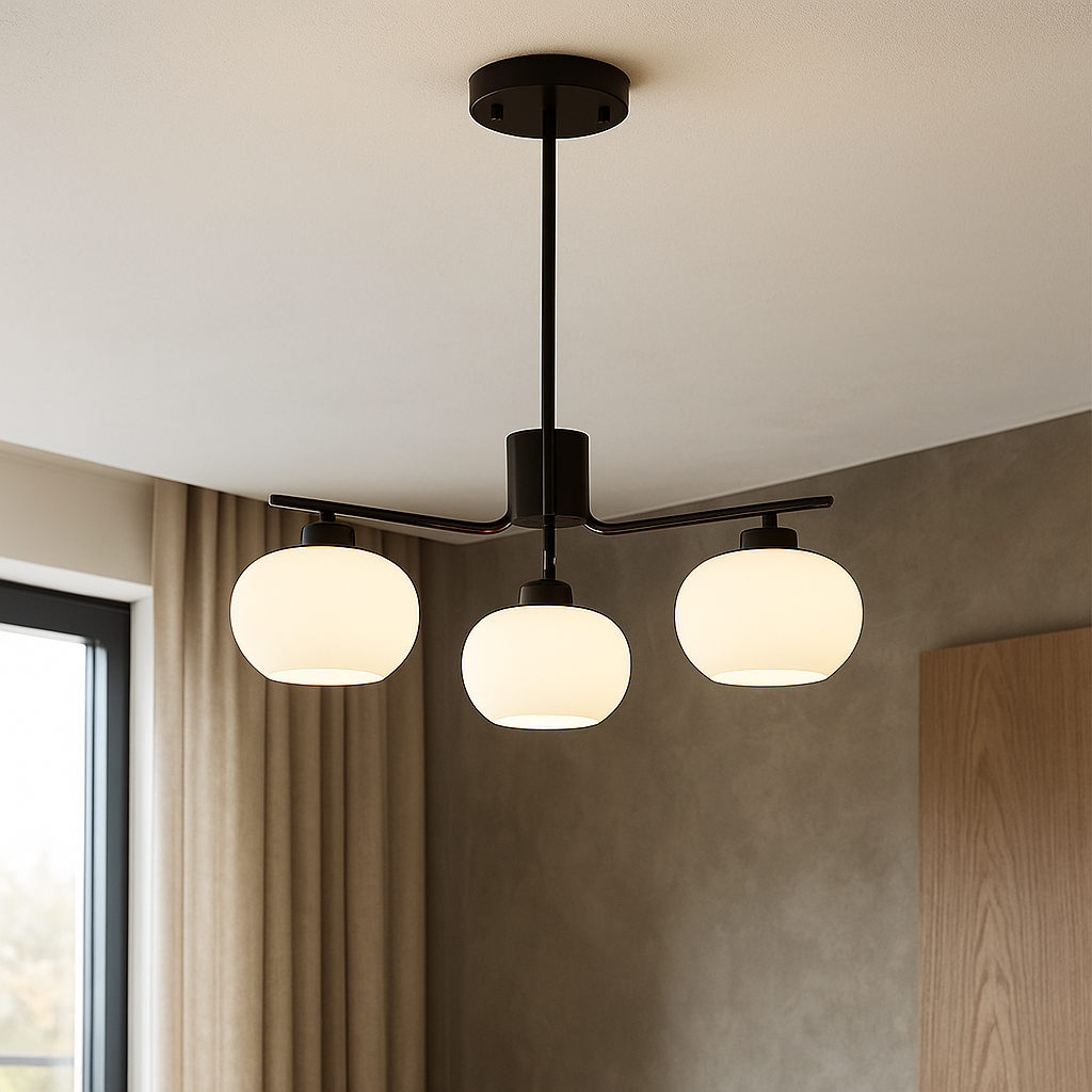 Bolania | Hängelampe - Eleganter Kronleuchter für das Schlafzimmer - Modernes Kristalldesign für eine stilvolle Einrichtung