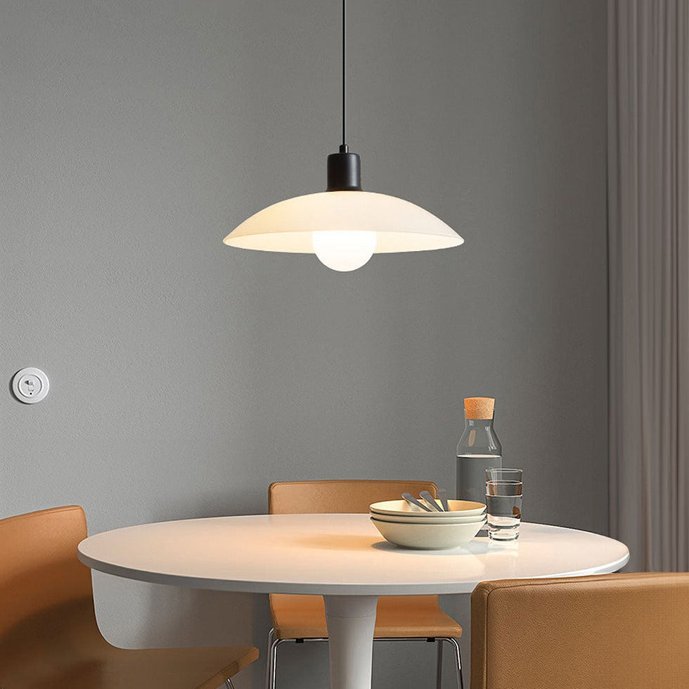 Bolania | Pendelleuchte - Elegant Minimalistisch - Weißes Glas Design