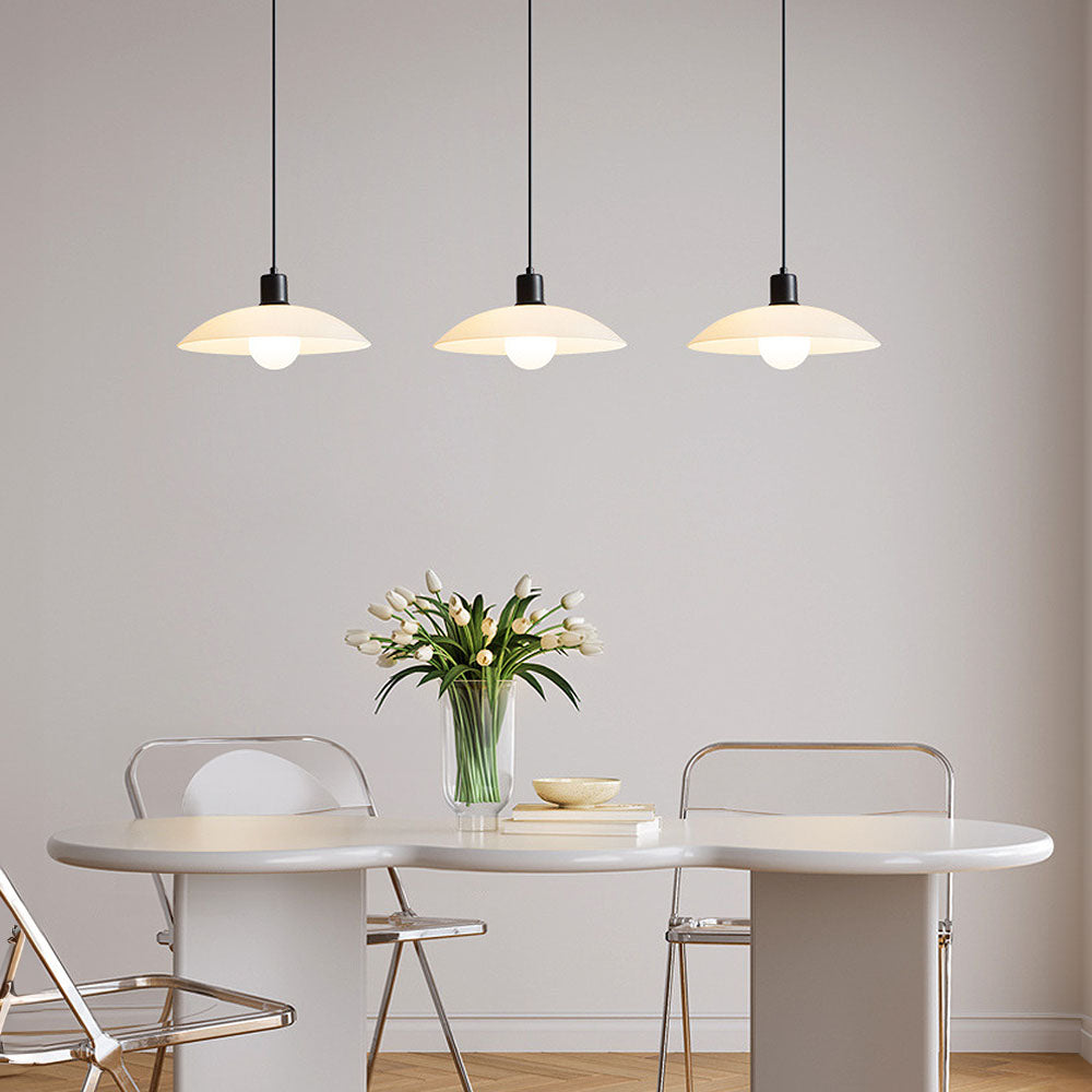Bolania | Pendelleuchte - Elegant Minimalistisch - Weißes Glas Design