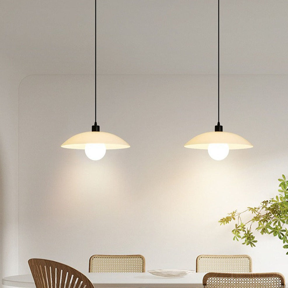 Bolania | Pendelleuchte - Elegant Minimalistisch - Weißes Glas Design