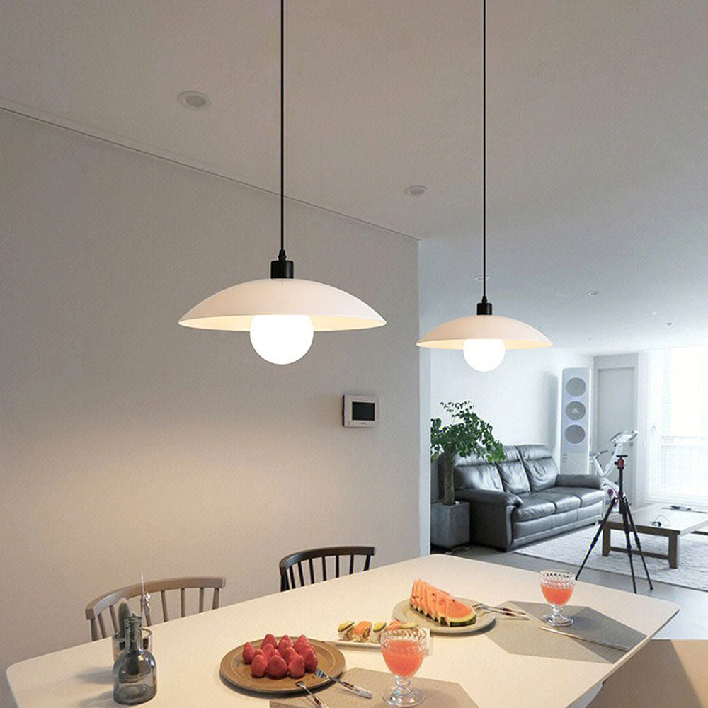Bolania | Pendelleuchte - Elegant Minimalistisch - Weißes Glas Design