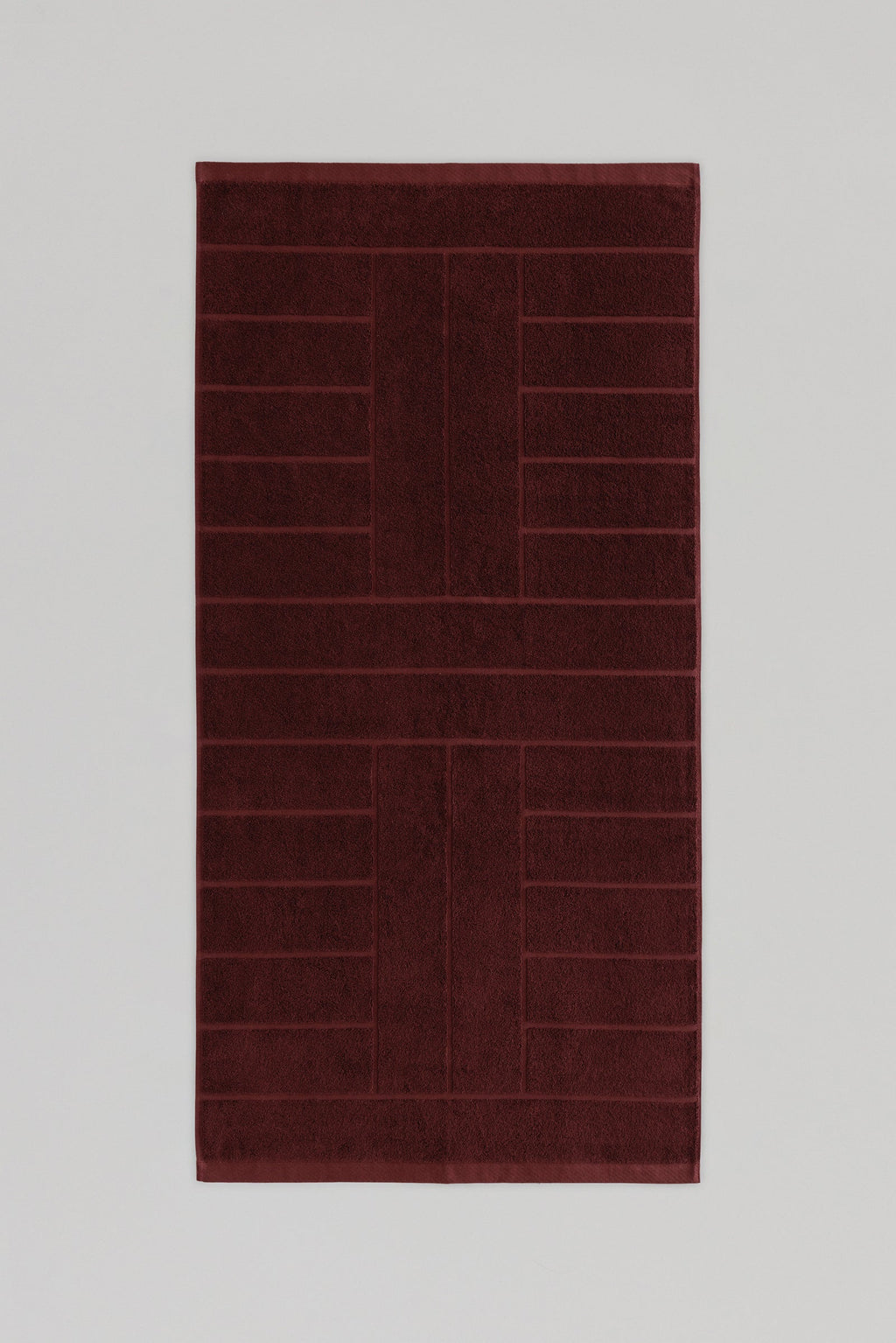 Organic Cotton Towel with Border, Heavy Terry Quality, Absorbent and Plain-Colored