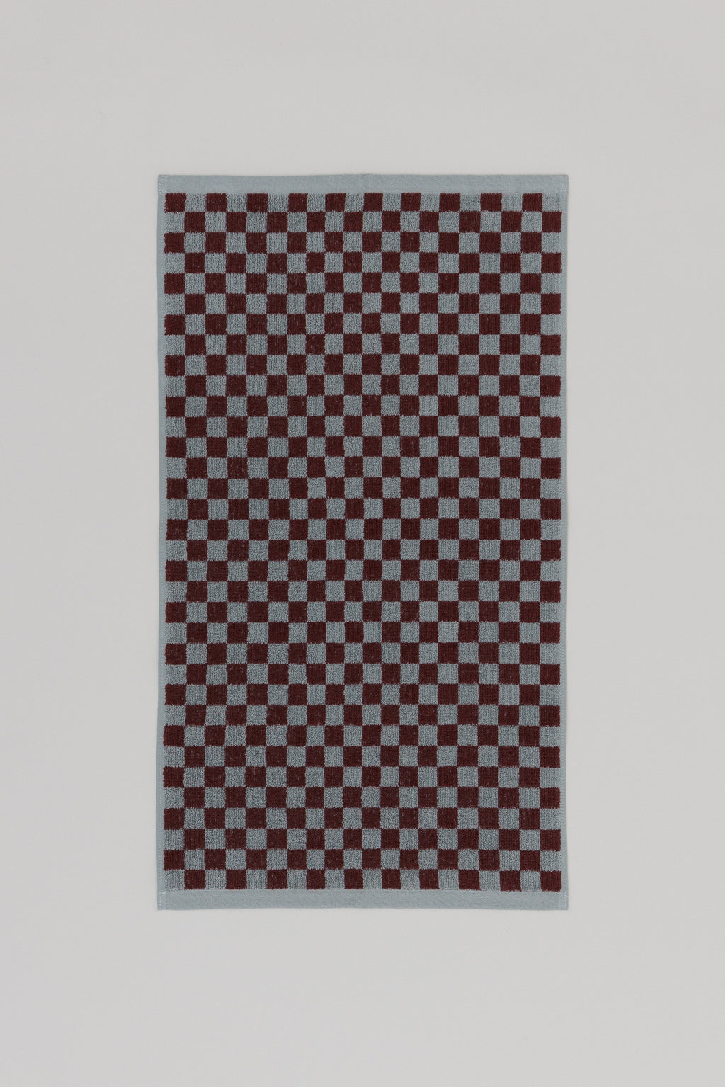 Organic Cotton Towel with Checkerboard Pattern, 500 gsm, Highly Absorbent, for Guest Bathroom