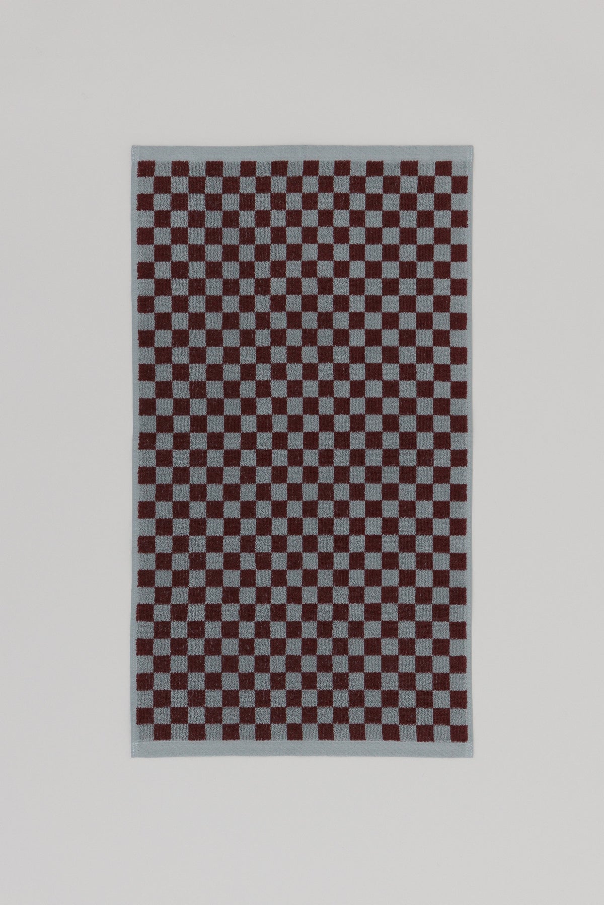 Organic Cotton Towel with Checkerboard Pattern, 500 gsm, Highly Absorbent, for Guest Bathroom