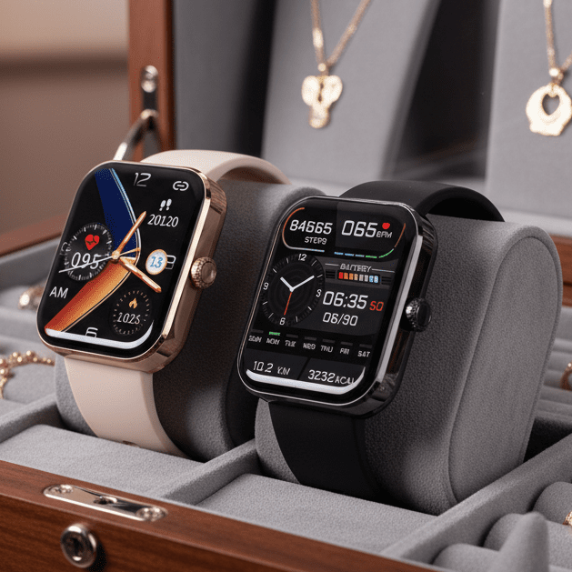 Smartwatch with Heart Rate Monitor Sleep Tracker Pedometer and Color Display for iOS and Android