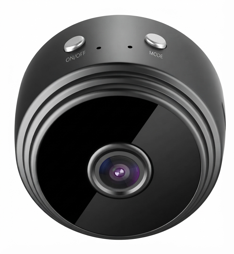 1080p Wireless Mini Surveillance Camera with Motion Detection, App Access, and Night Vision for Indoor Use