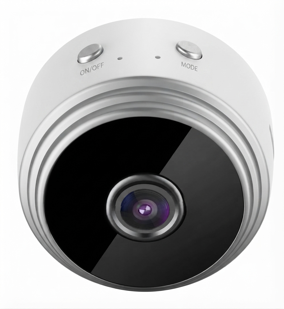 1080p Wireless Mini Surveillance Camera with Motion Detection, App Access, and Night Vision for Indoor Use