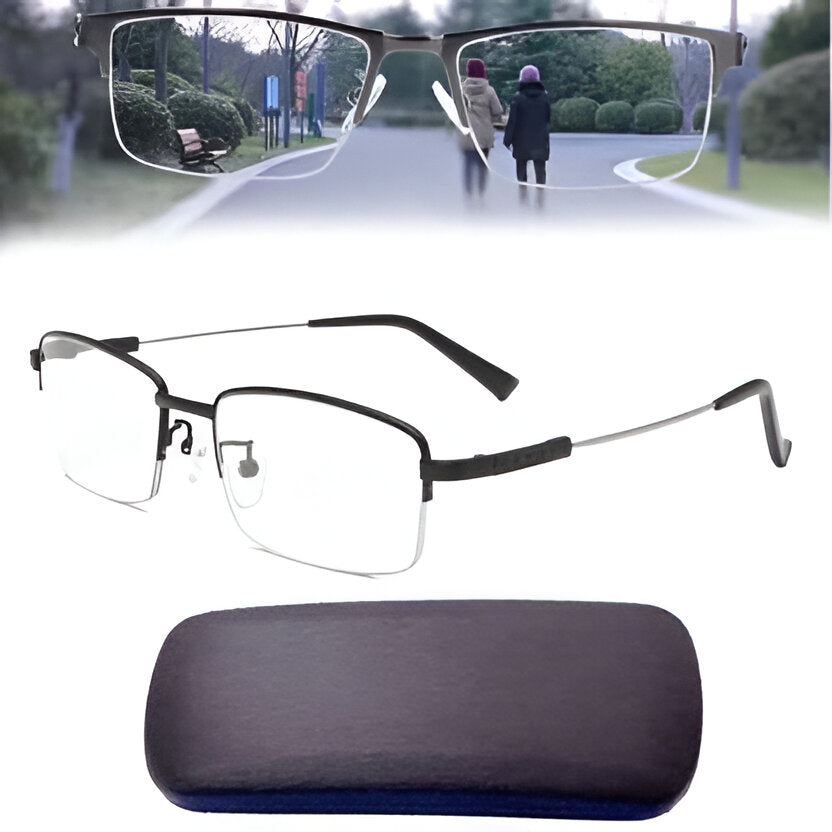 Lesebrille mit Mehreren Sehzonen Blaulichtfilter und UV-Schutz in Verschiedenen Plus-Stärken für Lesen und Bildschirmarbeit