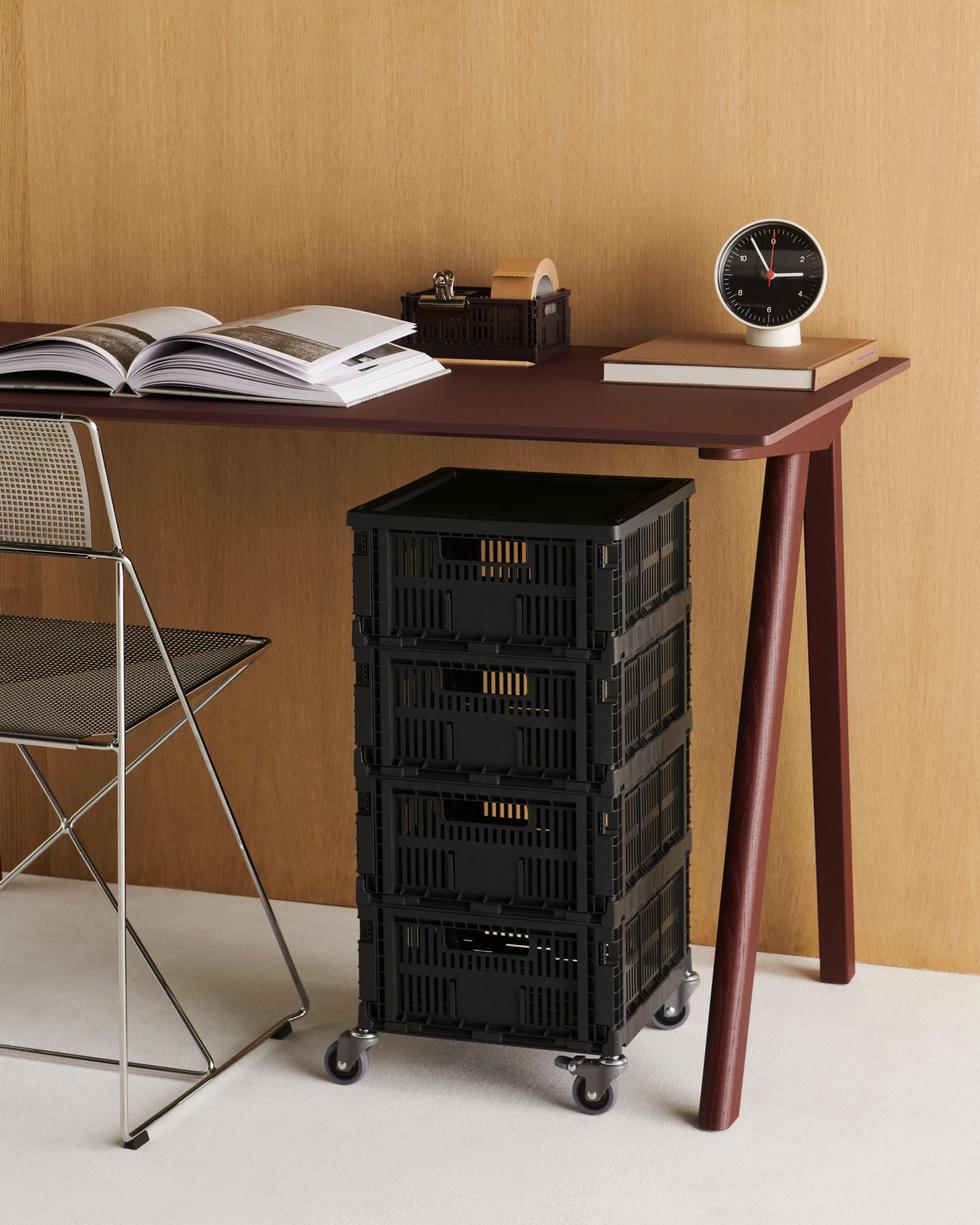 Table Clock with Detachable Stand, Also as Wall Clock, Silent Quartz Movement