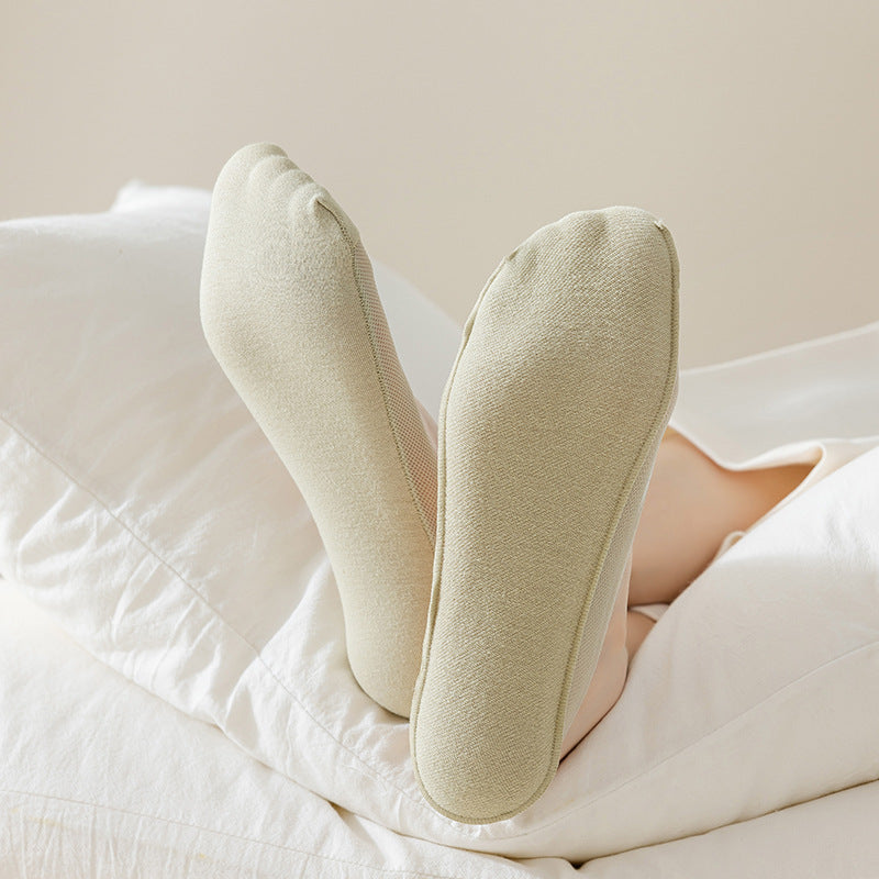 Füßlinge Damen Unsichtbar mit Silikonhalt, Netzobermaterial, für Ballerinas und Pumps