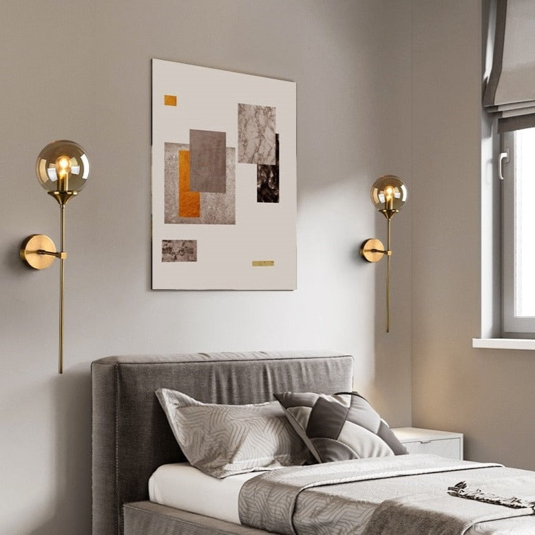 Bolania | Wandleuchte - Edles Glas - Modernes Design - Stilvolle Wohnraumbeleuchtung