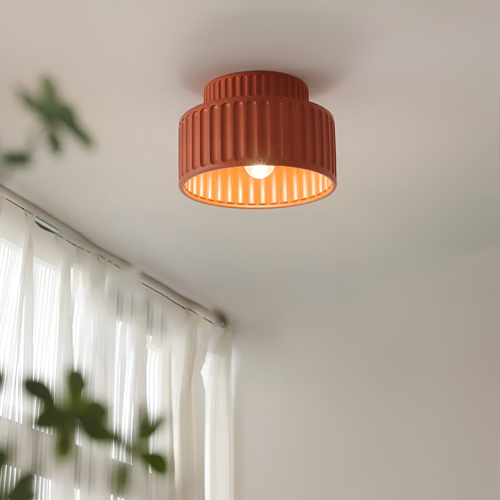 Bolania | Deckenleuchte - Geripptes Kunstharzdesign - Zeitlose Eleganz für jeden Raum