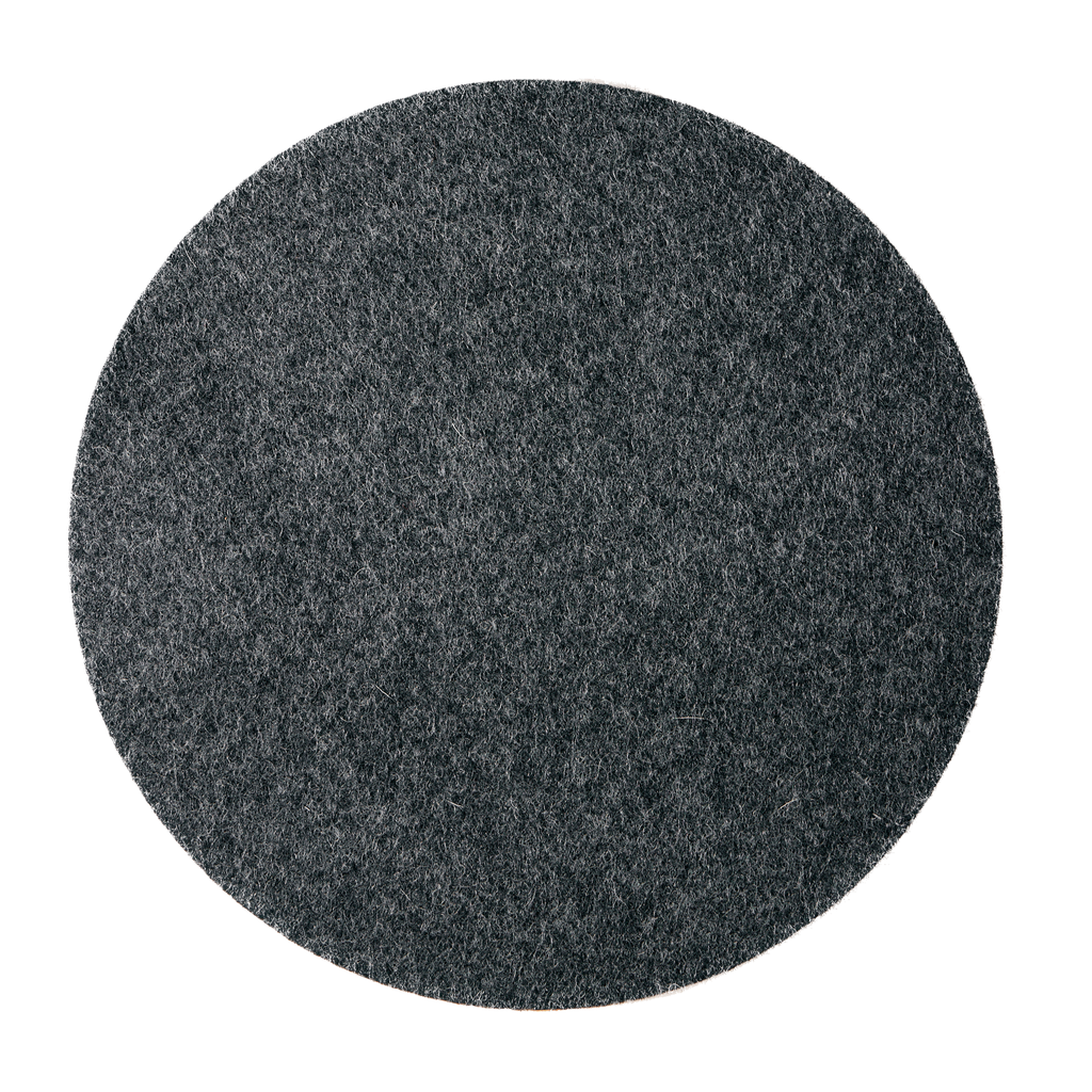 Felt Placemat Round, Die-Cut Edge, Scratch Protection for Dining Table and Sideboard