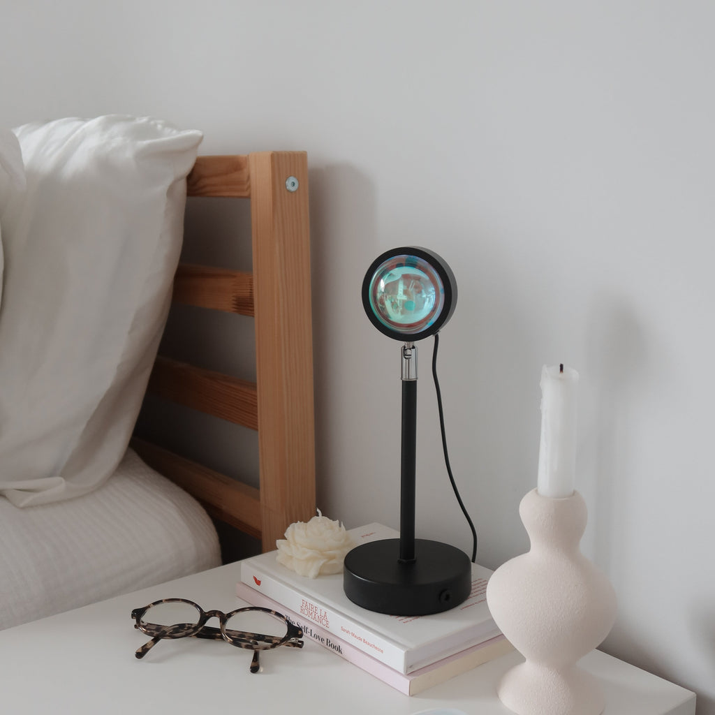 Sunset Projector Lamp with Color Change and Remote Control Atmospheric LED Light Effects for Bedroom Living Room and Photo Shoots
