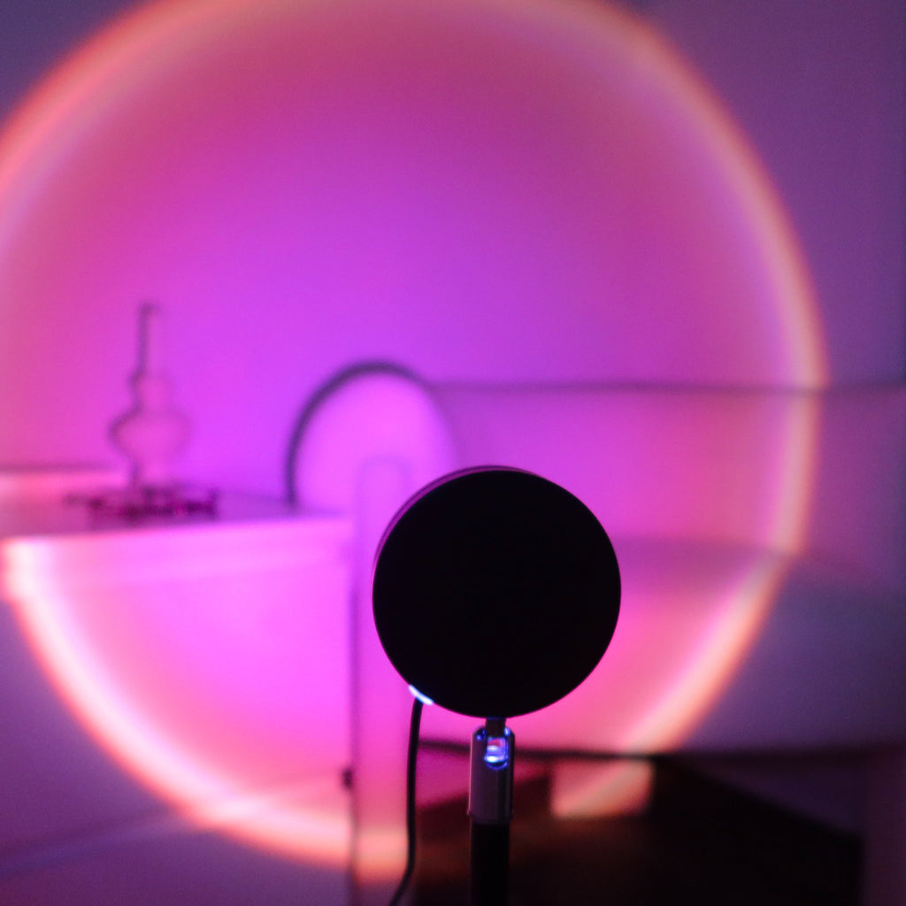 Sunset Projector Lamp with Color Change and Remote Control Atmospheric LED Light Effects for Bedroom Living Room and Photo Shoots