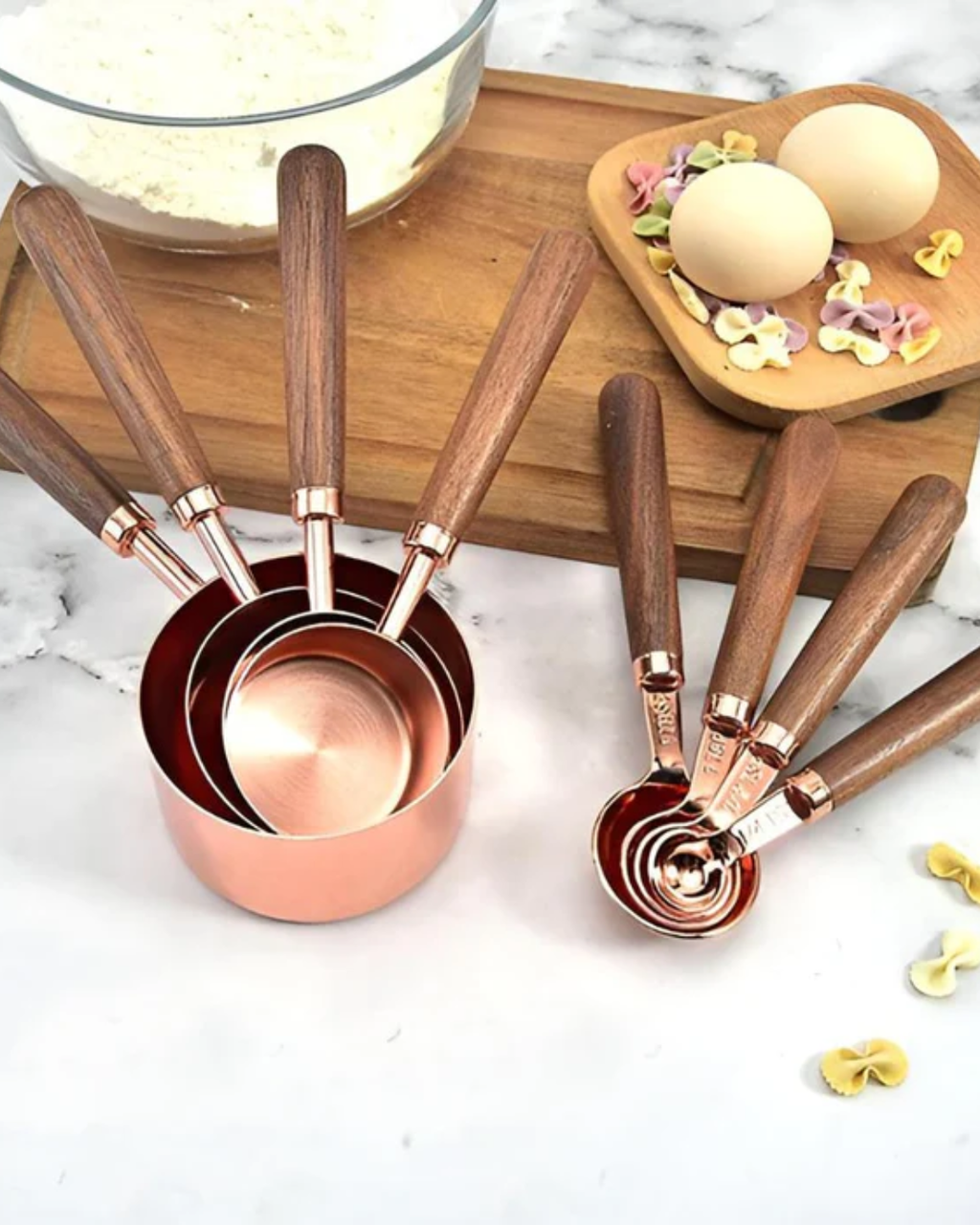 Kupferglanz Messzauber – Elegantes Messset für Präzision in der Küche