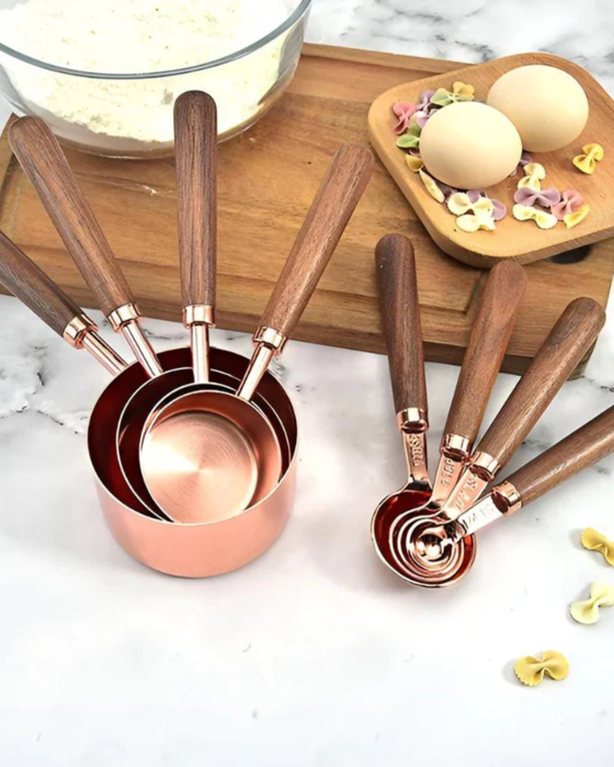 Kupferglanz Messzauber – Elegantes Messset für Präzision in der Küche