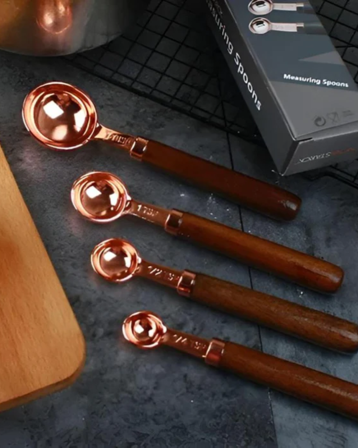Kupferglanz Messzauber – Elegantes Messset für Präzision in der Küche