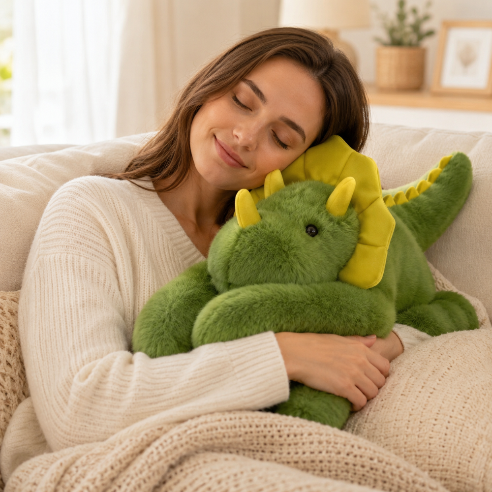 Cuddly Toy Hug Pillow with Long Arms, Soft Plush Pillow Made of Short Pile Polyester, Filled with PP Cotton and Microbeads, Unisex for Children and Adults
