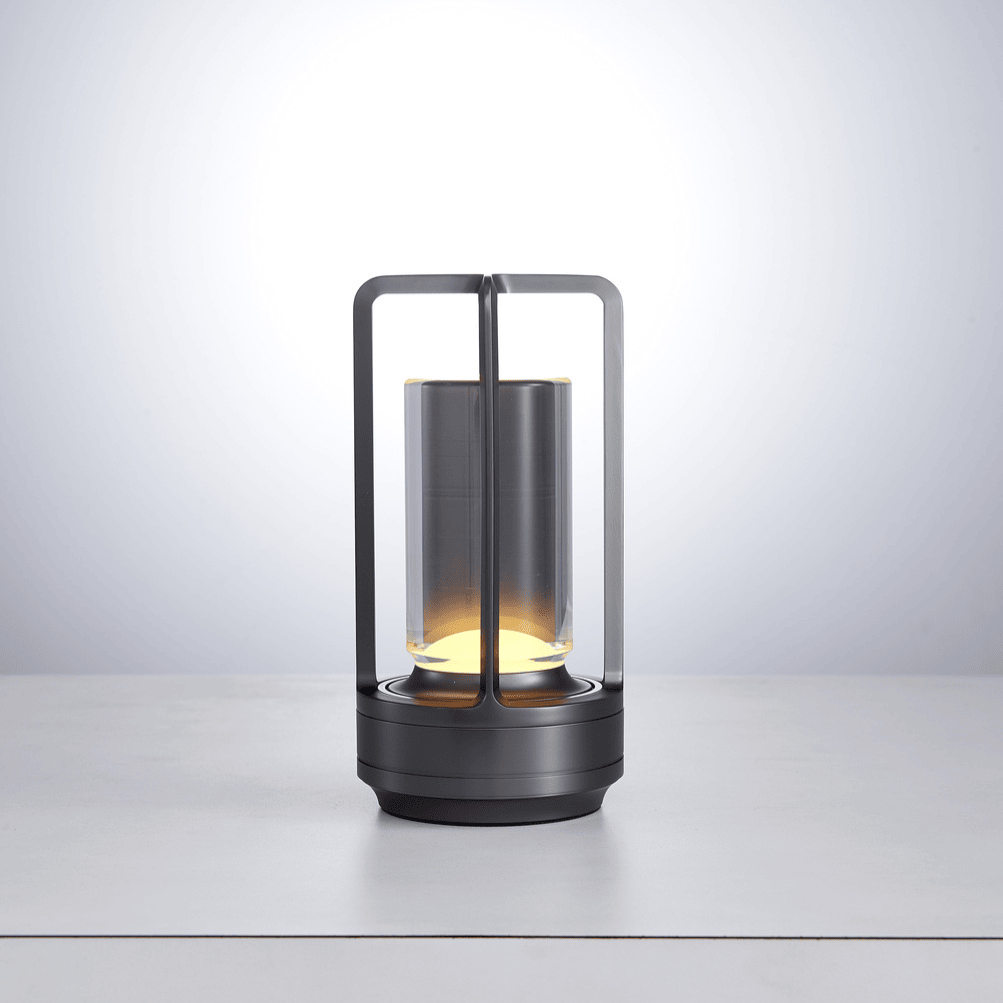 Bolania | Tischlampe - Stilvolle Laterne - Metall & Glas - Perfekt für Außen- oder Innendekoration