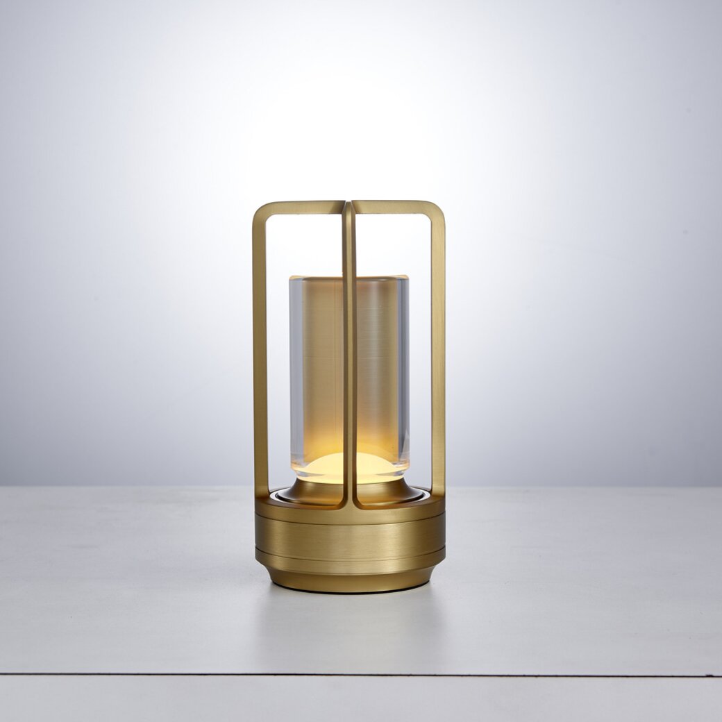 Bolania | Tischlampe - Stilvolle Laterne - Metall & Glas - Perfekt für Außen- oder Innendekoration