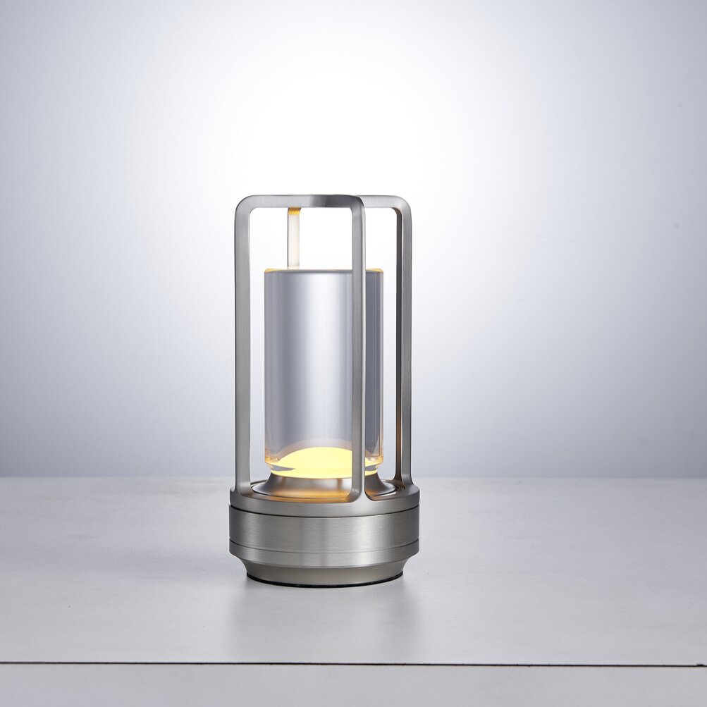 Bolania | Tischlampe - Stilvolle Laterne - Metall & Glas - Perfekt für Außen- oder Innendekoration
