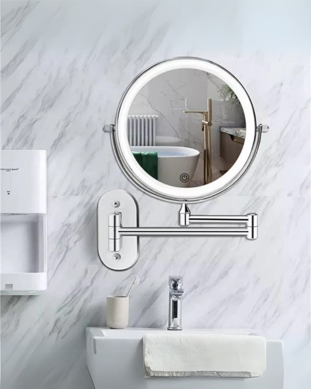 Luminara – LED-Vergrößerungsspiegel mit Touch-Steuerung