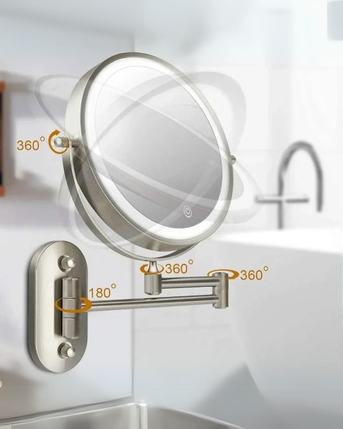 Luminara – LED-Vergrößerungsspiegel mit Touch-Steuerung