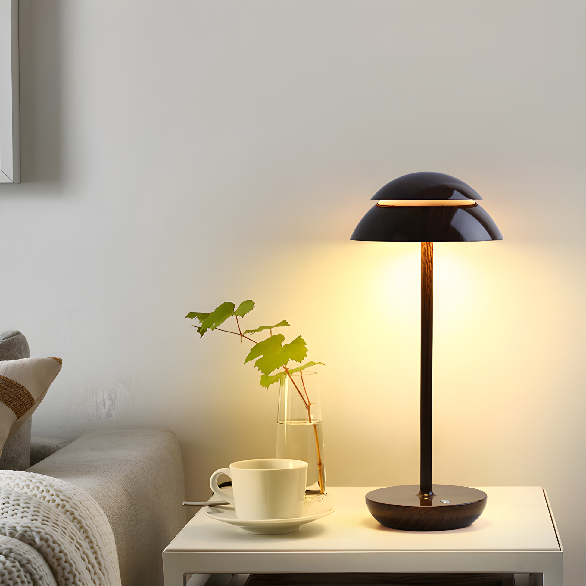 Bolania | Tischleuchte - Stilvolles Kabelloses - Modernes Design mit sanftem Glühen