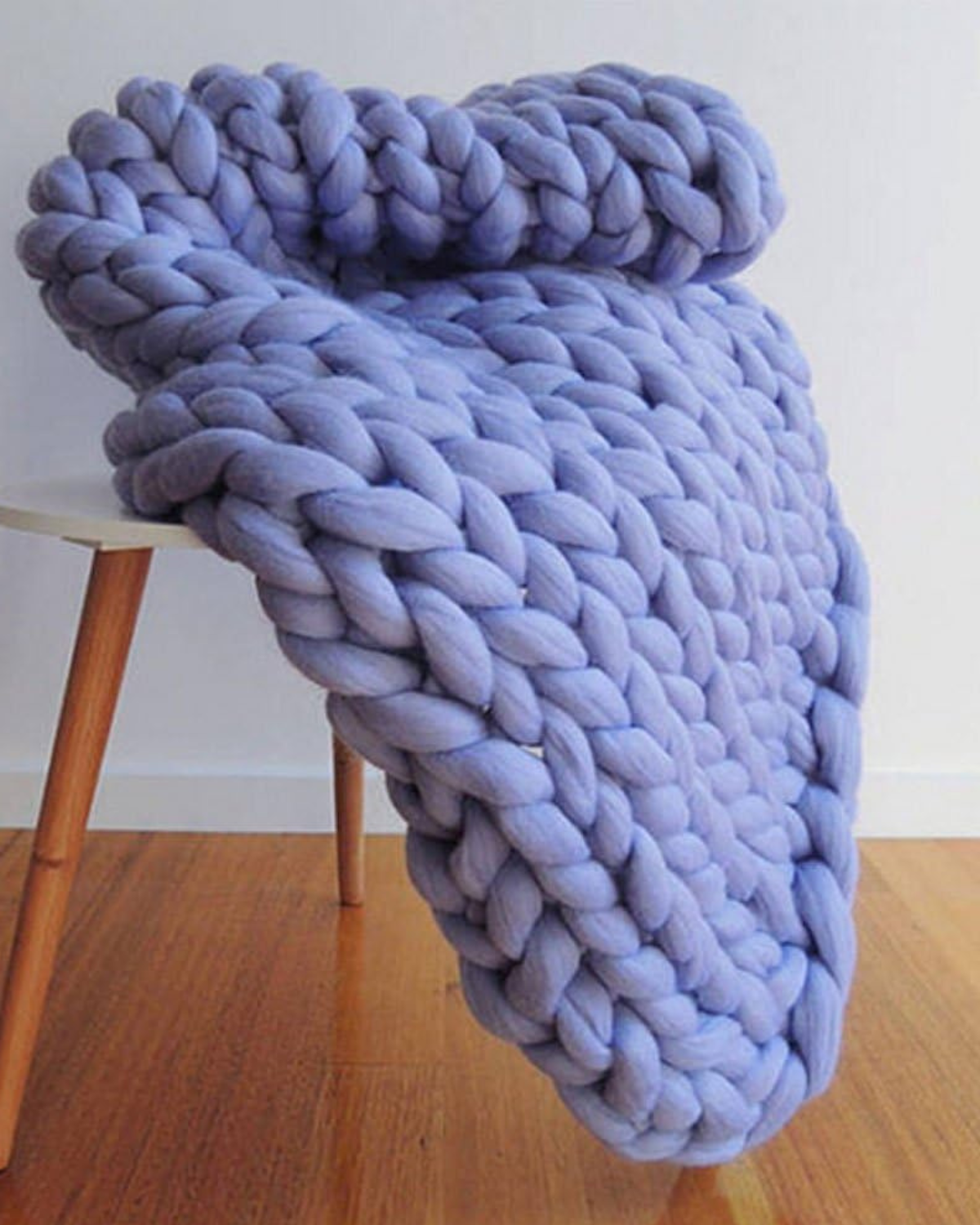 Majesté Luxe – Handgestrickte Kuscheldecke mit Extrastarker Struktur