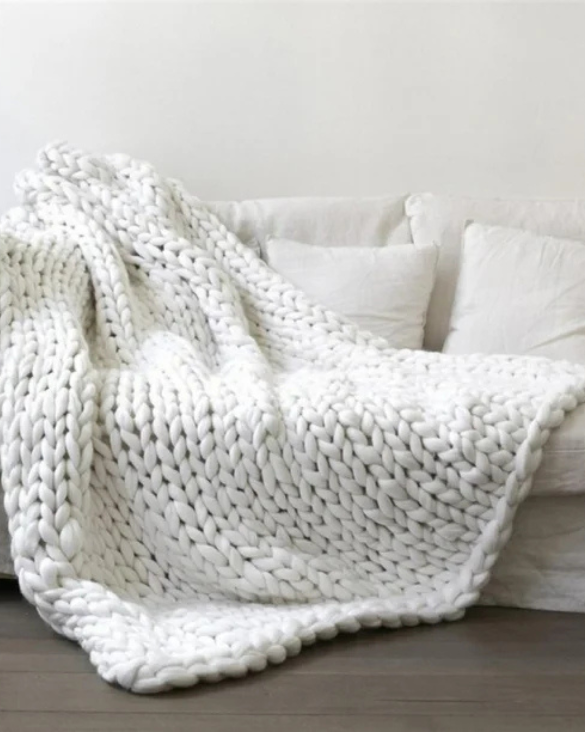 Majesté Luxe – Handgestrickte Kuscheldecke mit Extrastarker Struktur