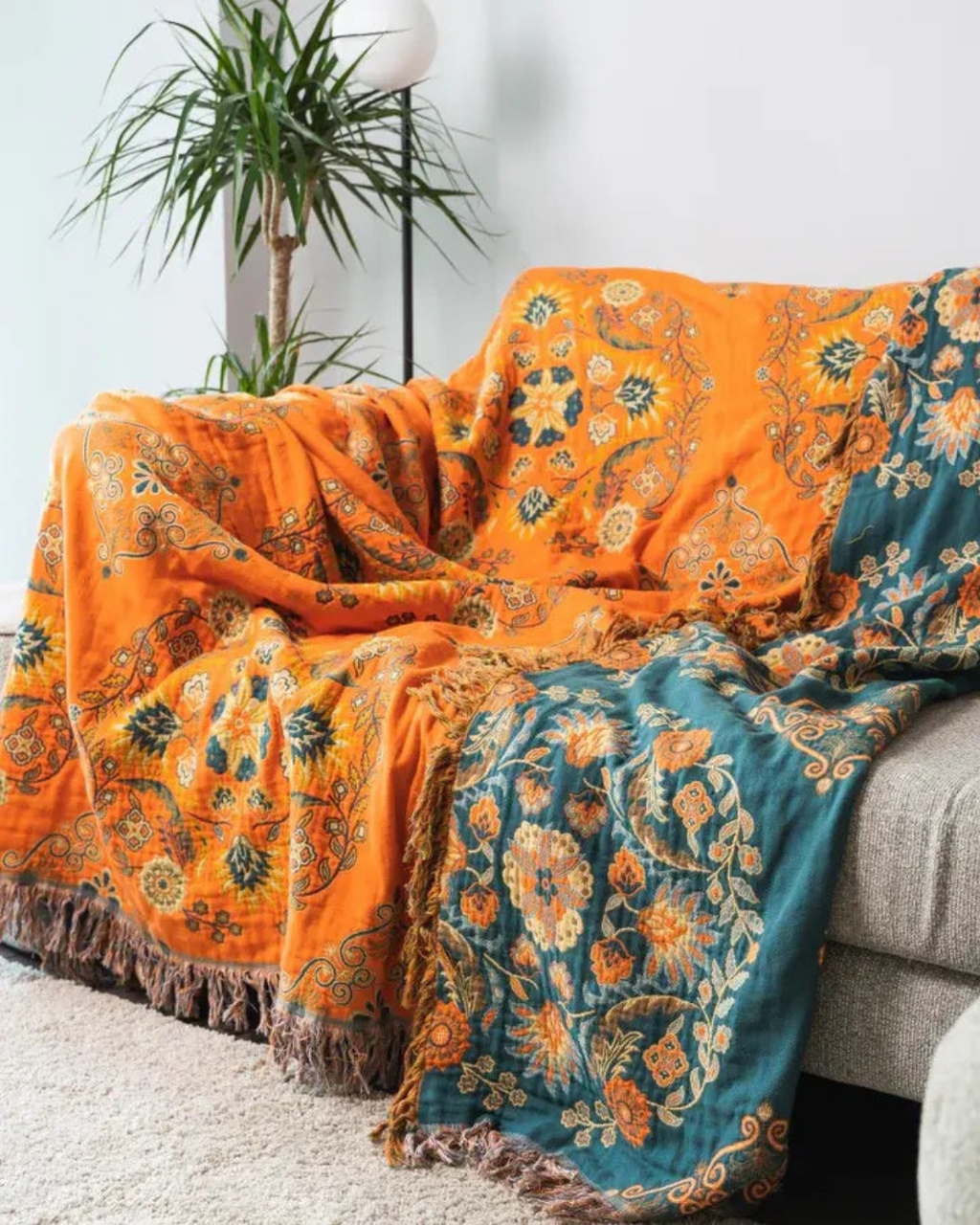 Marigalia Duo – Luxuriöse Wendedecke aus Baumwollgaze