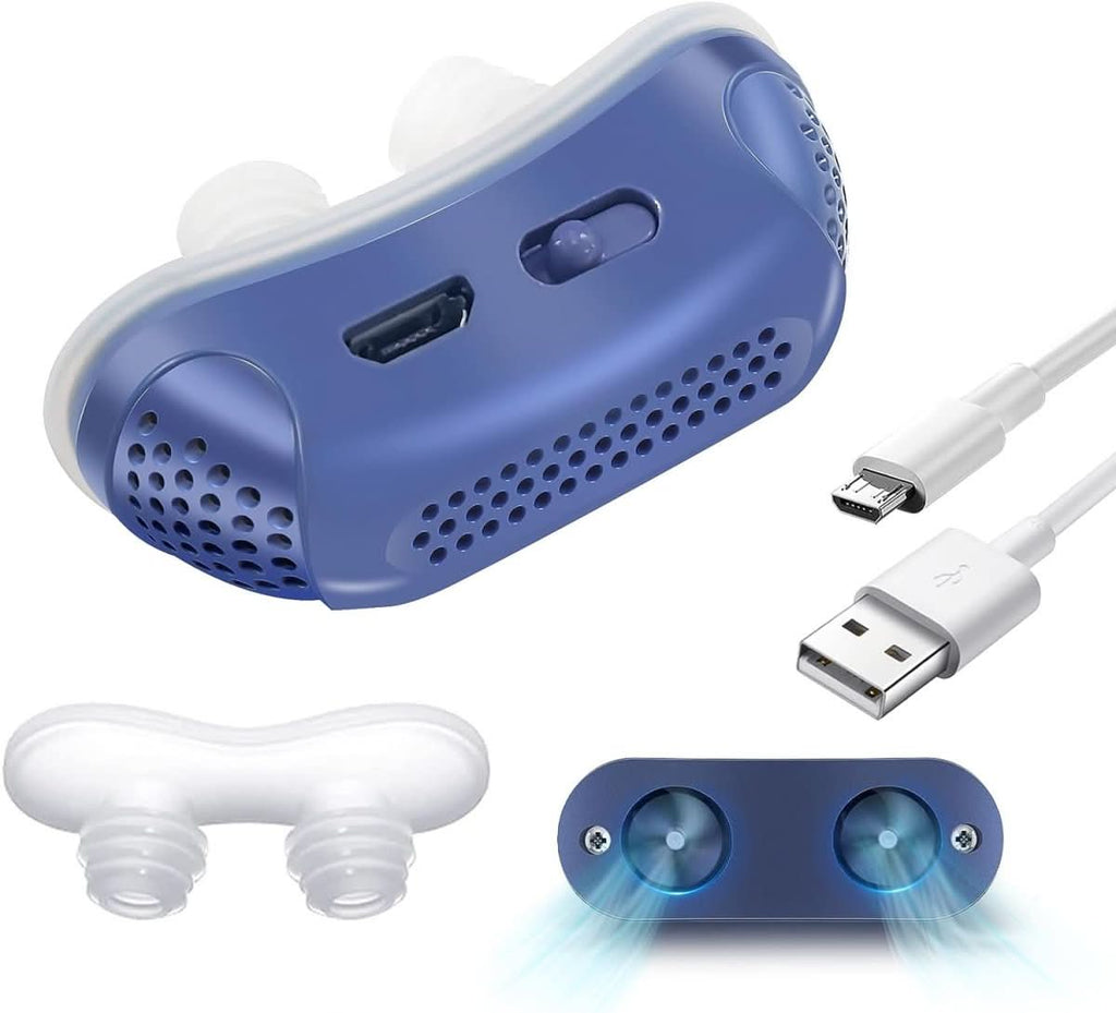 Nasal Breathing Aid Made of Medical Silicone for Light Snoring Compact and Rechargeable with USB