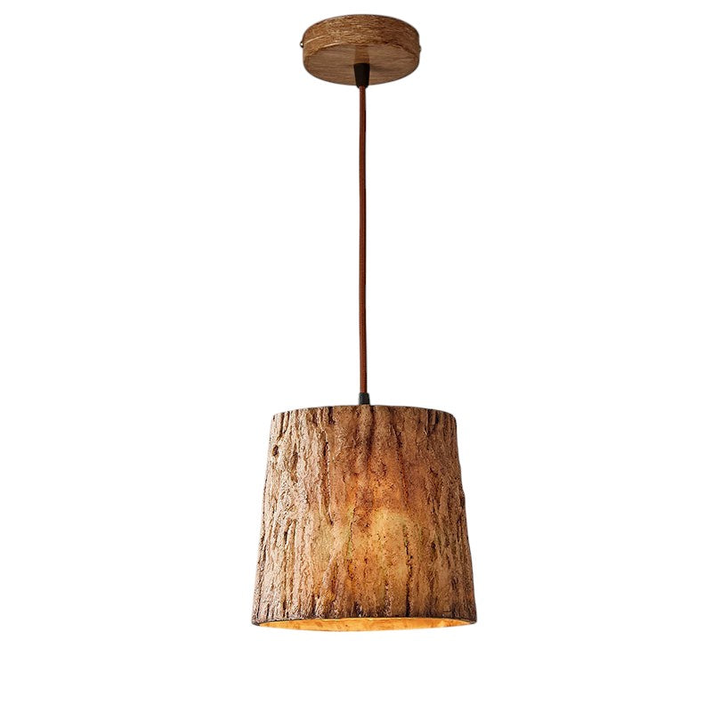 Bolania | Pendelleuchte - Holzblock - Rustikaler Stil - Natürliches Holzdesign